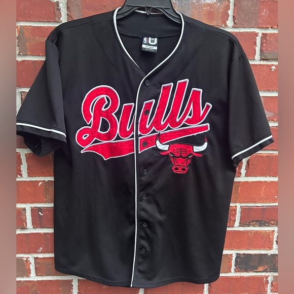 NBA Chicago Bulls #66 Stitched Button Down Short Sleeve XL Baseball Jersey G2 - Picture 1 of 6